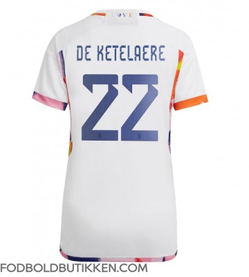 Belgien Charles De Ketelaere #22 Udebanetrøje Dame VM 2022 Kortærmet